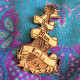 Wooden Mama Brooch