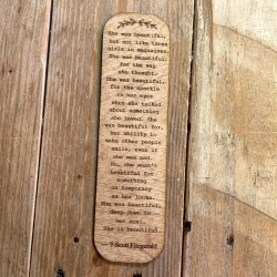 She is Beautiful Quote Bookmark