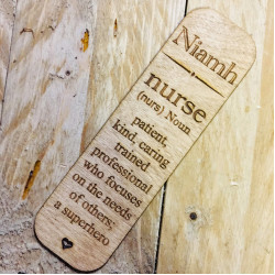 Personalised Nurse Bookmark