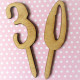 Wooden Cake Numbers