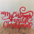 Personalised Christmas Cake Topper