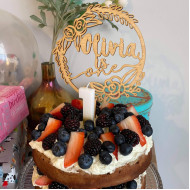 Floral Ring Cake Topper