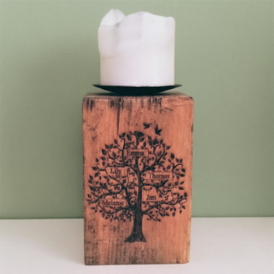 Personalised Family Tree Candle