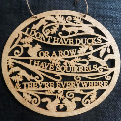 Intricately Cut Signs