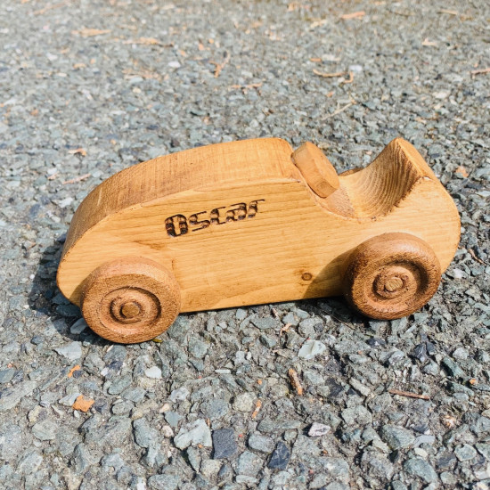 Personalised Wooden Racing Car