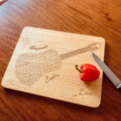 Song Lyric Chopping Board