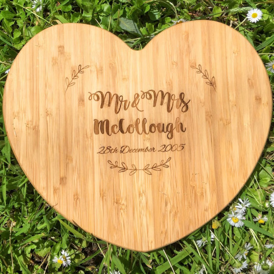 Personalised Heart Chopping Board
