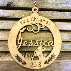 Woodland First Christmas Decoration