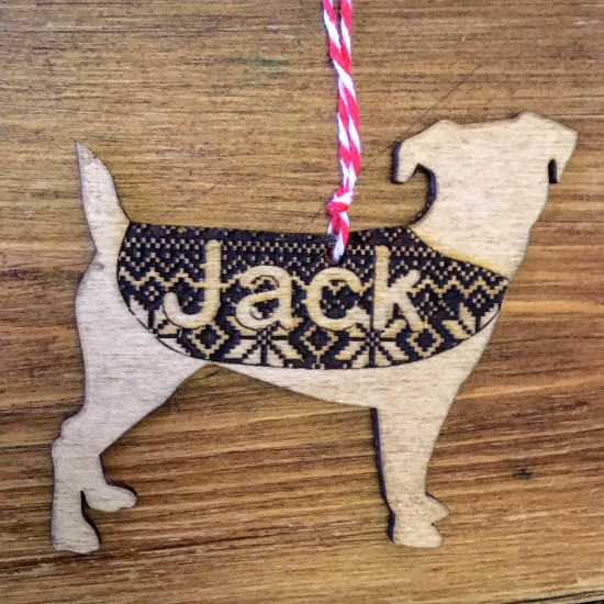 Personalised Dog Christmas Decoration