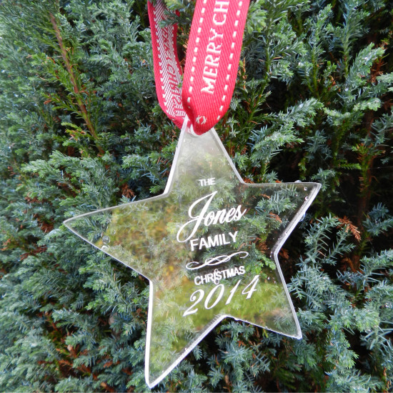 Personalised Christmas Star