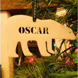 Personalised Polar Bear Decoration