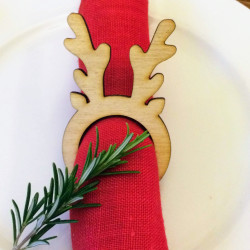 Deer Napkin Ring Set