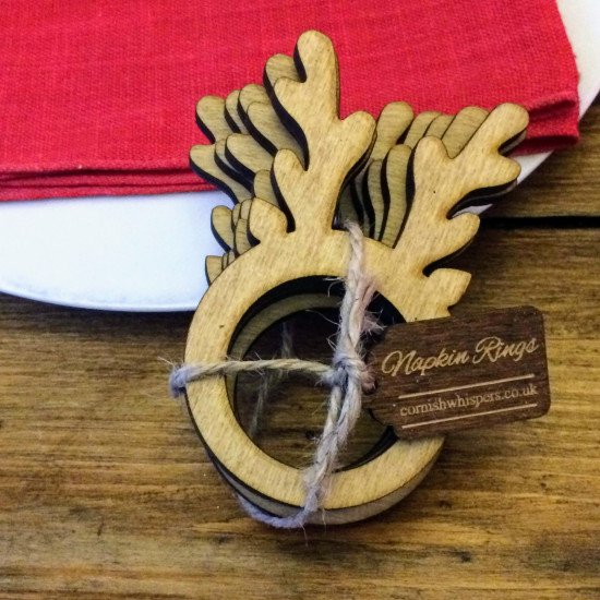 Deer Napkin Ring Set