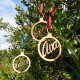 Personalised Wooden Christmas Bauble
