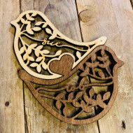 Couples Bird Coaster Set