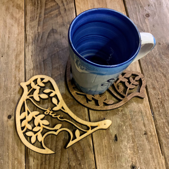 Couples Bird Coaster Set
