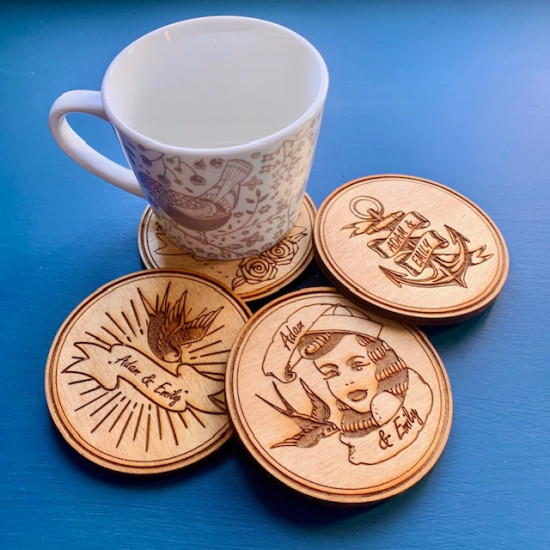 Rockabilly Coaster Set
