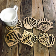 Shell Coaster Set
