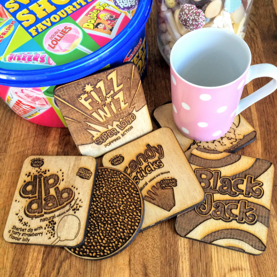 Retro Sweets Coasters