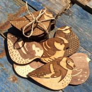 Set of 6 Bird Coasters
