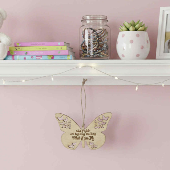 What if You Fly Butterfly Plaque