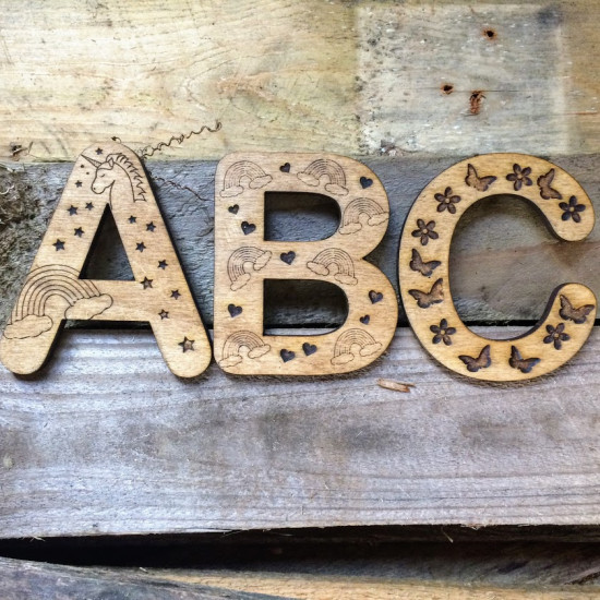 Unicorns, Butterflies & Rainbows Letter