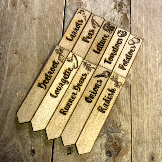 Vegetable Marker Plant Tags - Set of 10