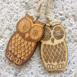 Wooden Owl Decoration