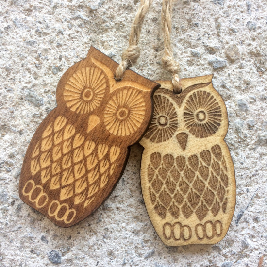Wooden Owl Decoration