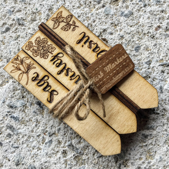 Herb Marker Plant Tags - Set of 10