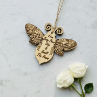 Wooden Bee Quote Decoration