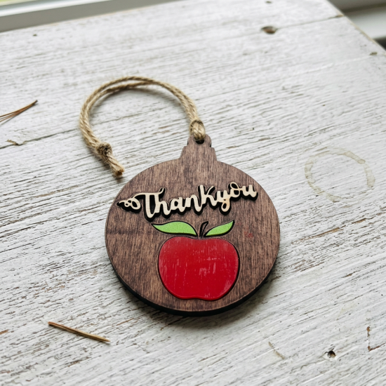 Thank You Apple Decoration