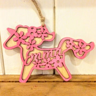 Personalised Unicorn Decoration