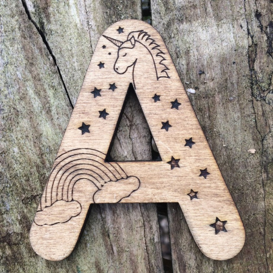 Unicorns, Butterflies & Rainbows Letter