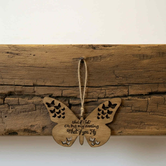 What if You Fly Butterfly Plaque