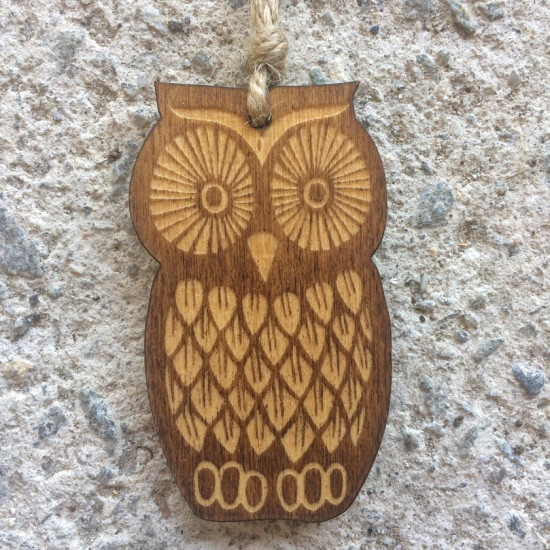 Wooden Owl Decoration
