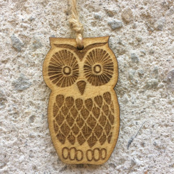 Wooden Owl Decoration