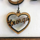 Hanging Name Heart for our Family Trees