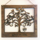 Hanging Name Heart for our Family Trees