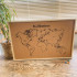 Customisable World Map Pin Board