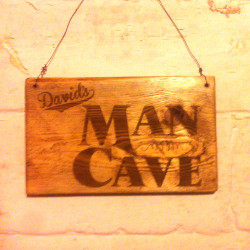 Personalised Man Cave Sign