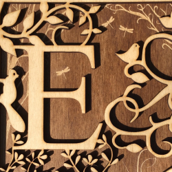 Personalised Woodland Letter Frame