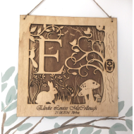 Personalised Woodland Letter Frame