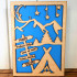 Wooden Camping Card