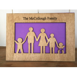 Wooden Family Card