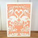 Personalised Flamingo Card