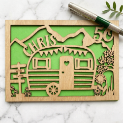 Personalised Caravan Card