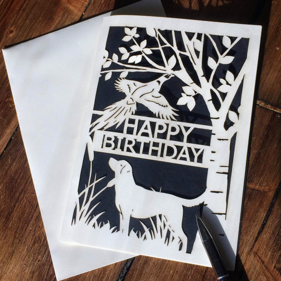 Gun Dog Birthday Card