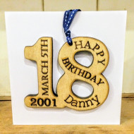 Milestone Birthday Decoration Card