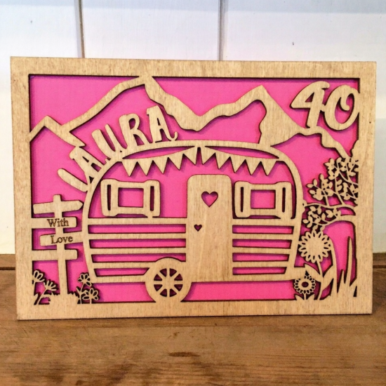 Personalised Caravan Card